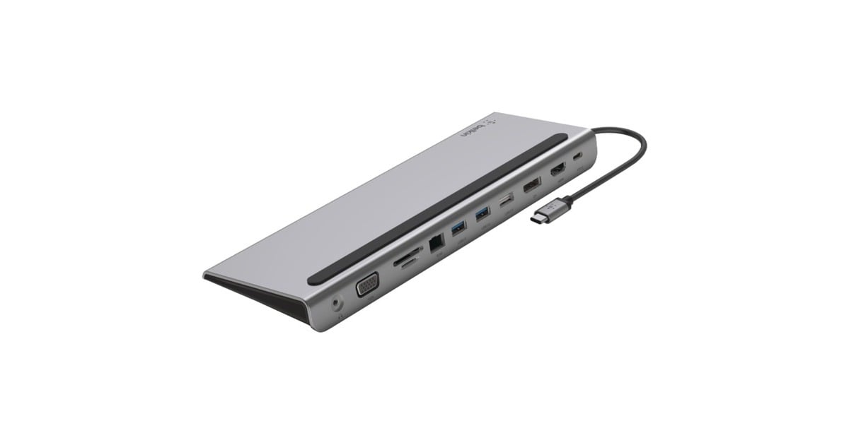 BelkinConnect 11-in-1 USB-C hub dockingstation  (Zilver/zwart)