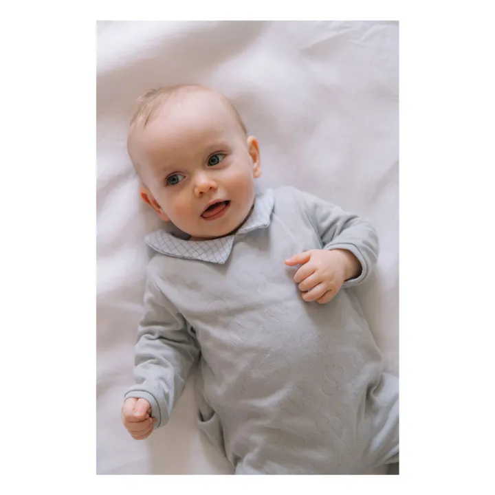 Risu Risu Pyjama Dodu Coton Bio | Bleu gris