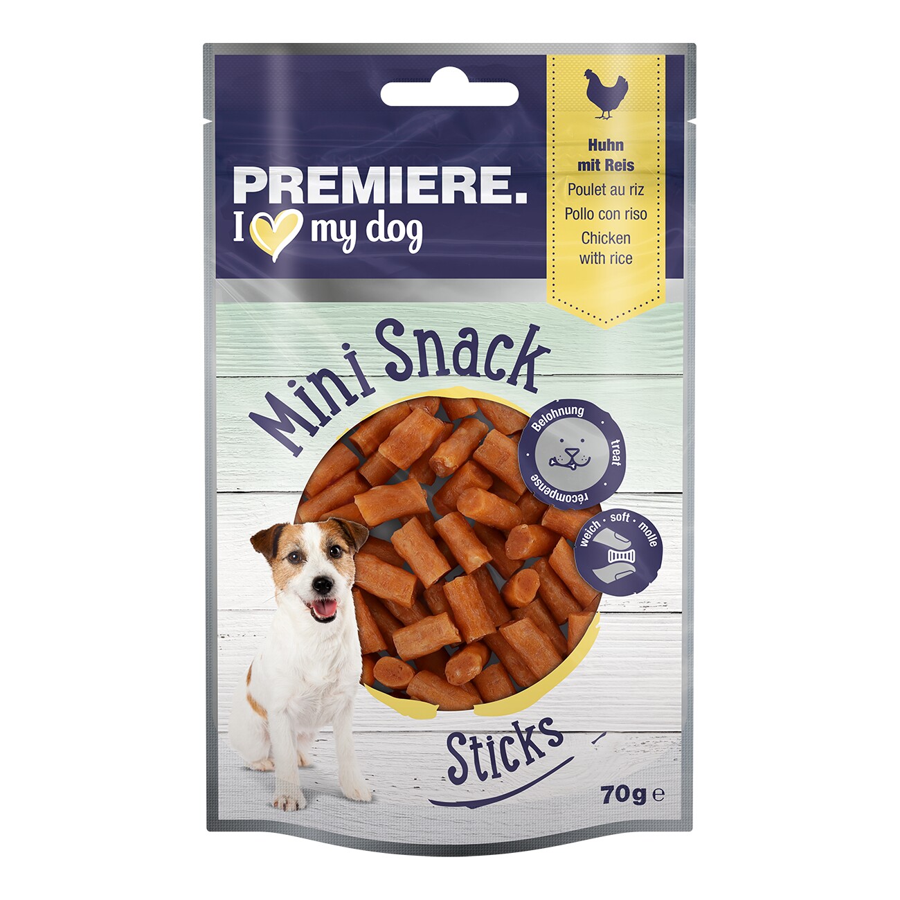 PREMIERE Mini Sticks Huhn und Reis 70 g