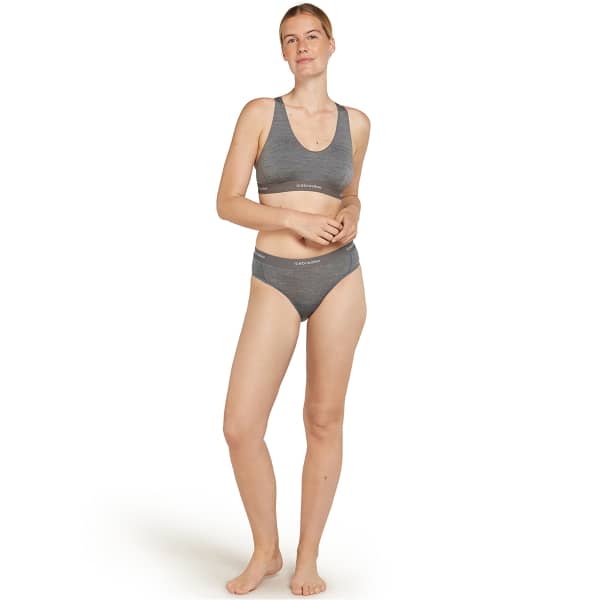 Brassière trail ICEBREAKER W M 125 CL SPRITE RACERBACK BRA GRITSTONE-013