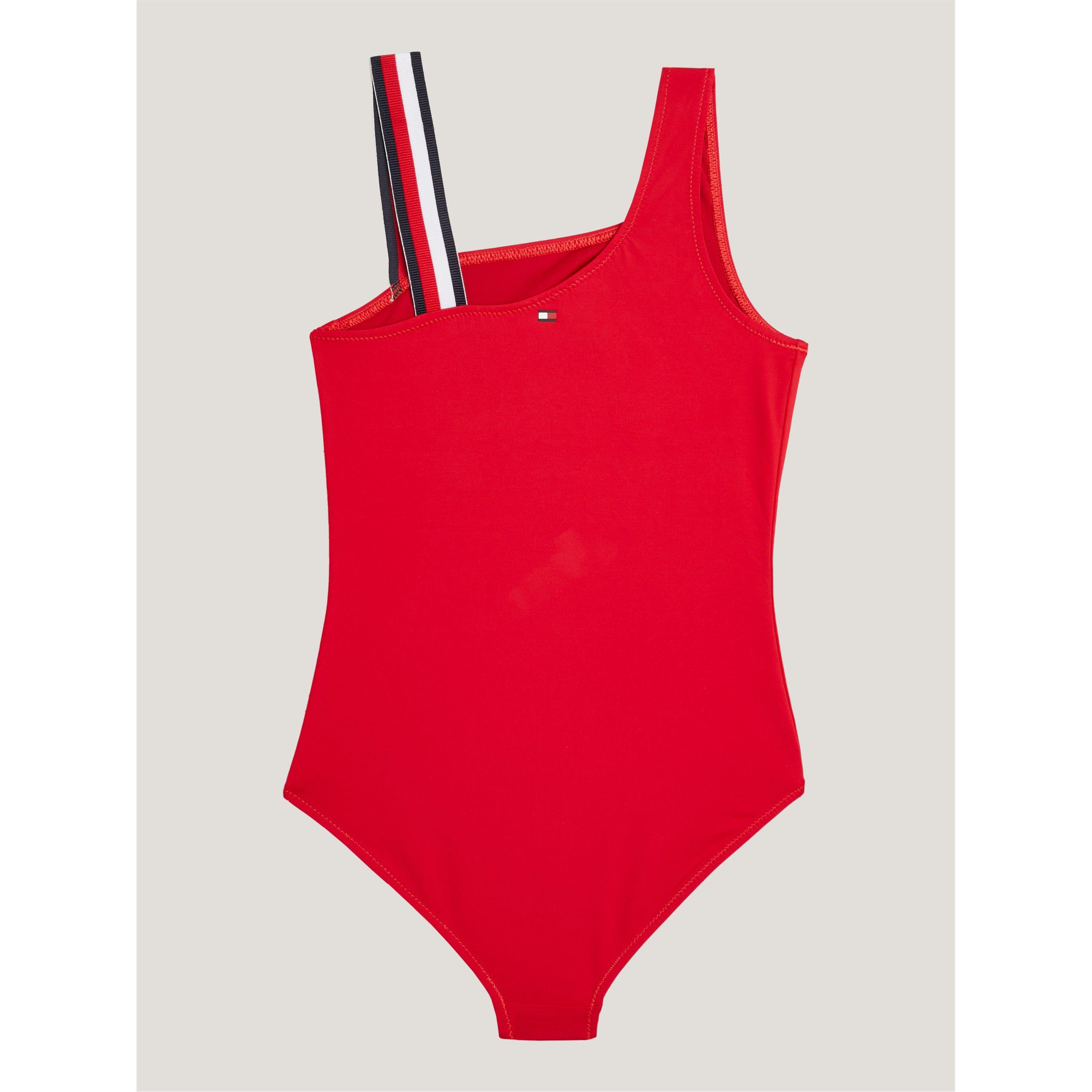 Tommy Hilfiger Strap Logo Swimsuit Juniors