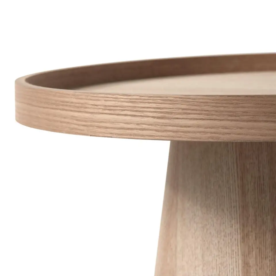 WOOOD Maud Bijzettafel - Hout - Naturel - 50x45x45