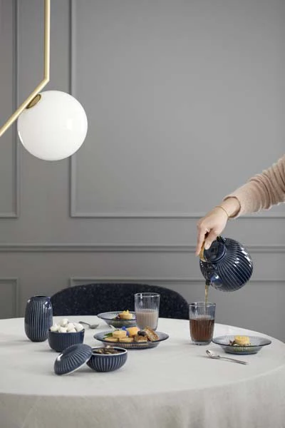 Kähler  Hammershøi skål, indigo - Ø:13cm.
