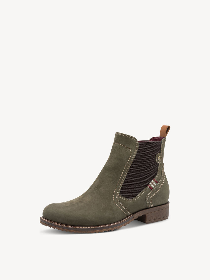 Leren Chelseaboot - groen