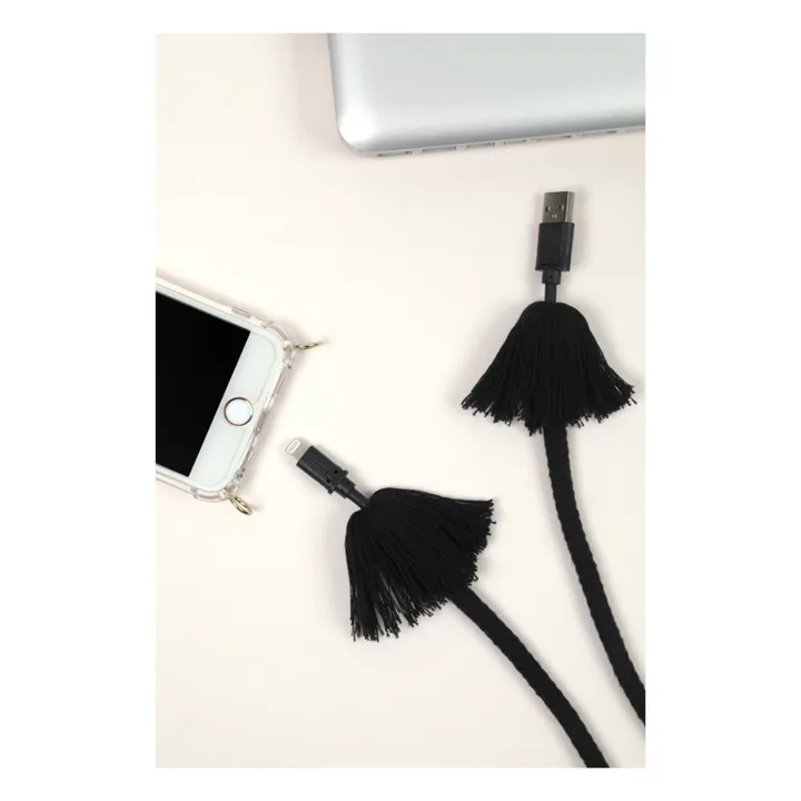 Louvini Cordon chargeur Kaia | Noir