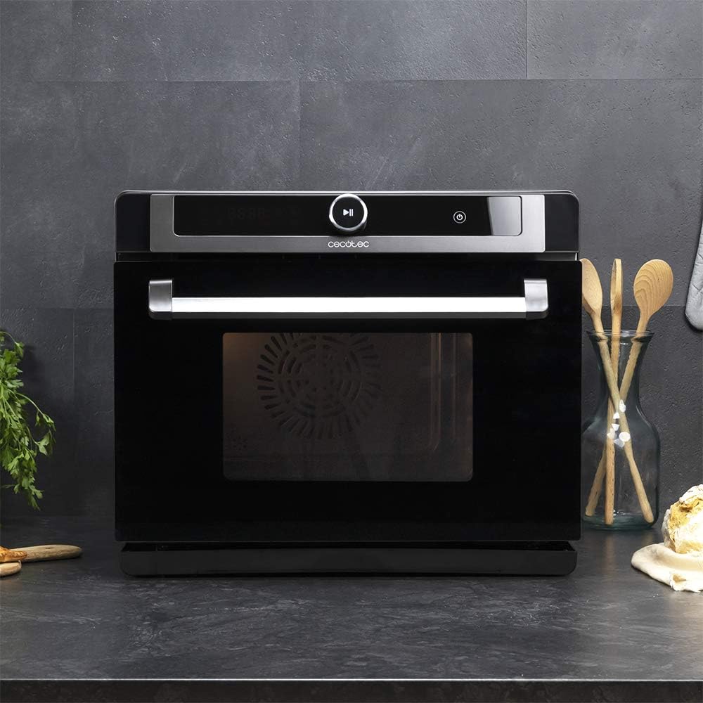 Cecotec Dampfofen Bake&Steam 4000 Combi Gyro. 2400W, 3-in-1-Ofen: Dampf, Konvektion und Ölfritteuse, 40 Liter Kapazität, 7 Funktionen