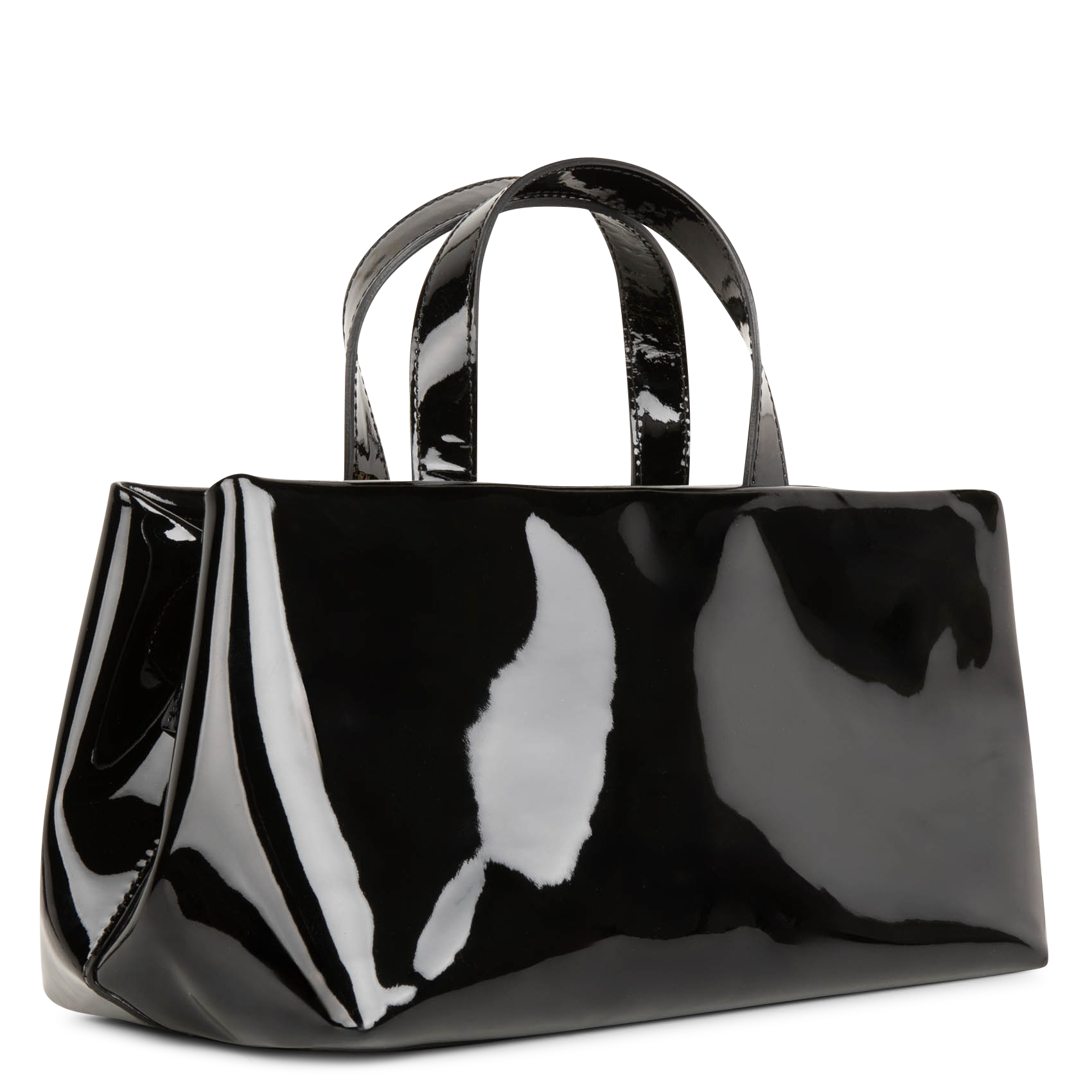 ELIOT - Sac à main en cuir vernis | Noir