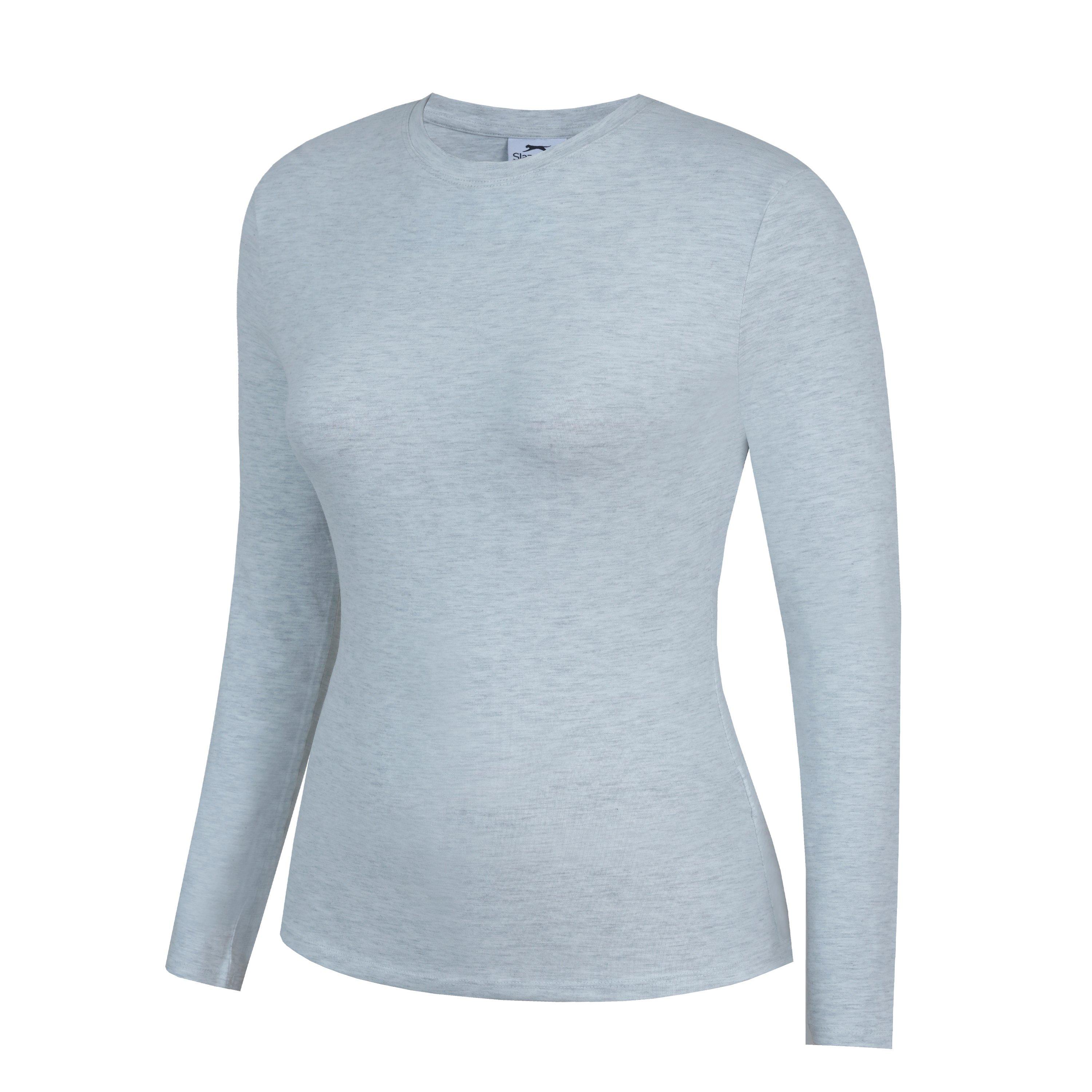 Slazenger Slaz Essentials Long Sleeve T Shirt Womens