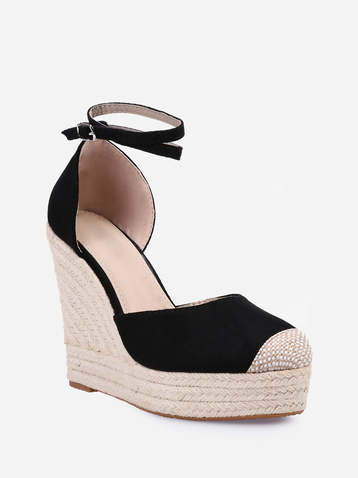 Espadrilles compensées- Noir