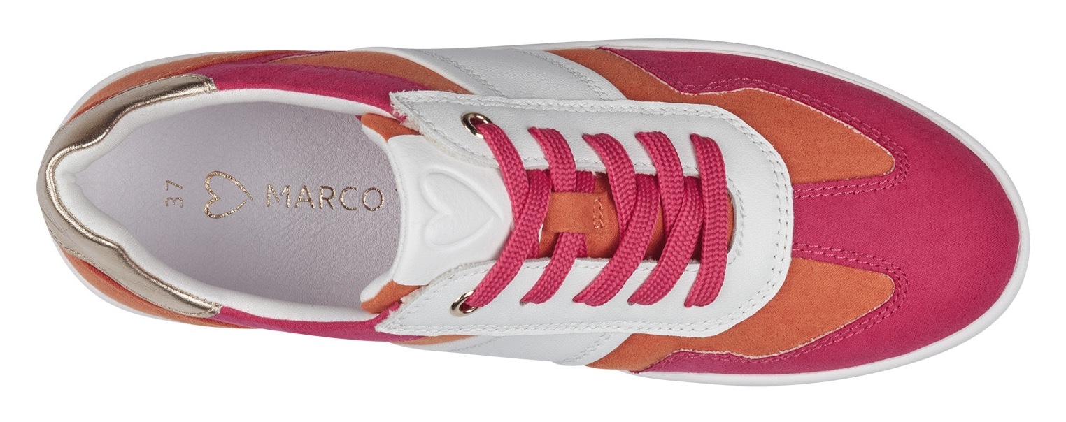 MARCO TOZZI Plateausneaker  , Freizeitschuh, Halbschuh, Schnürschuh in veganer Verarbeitung