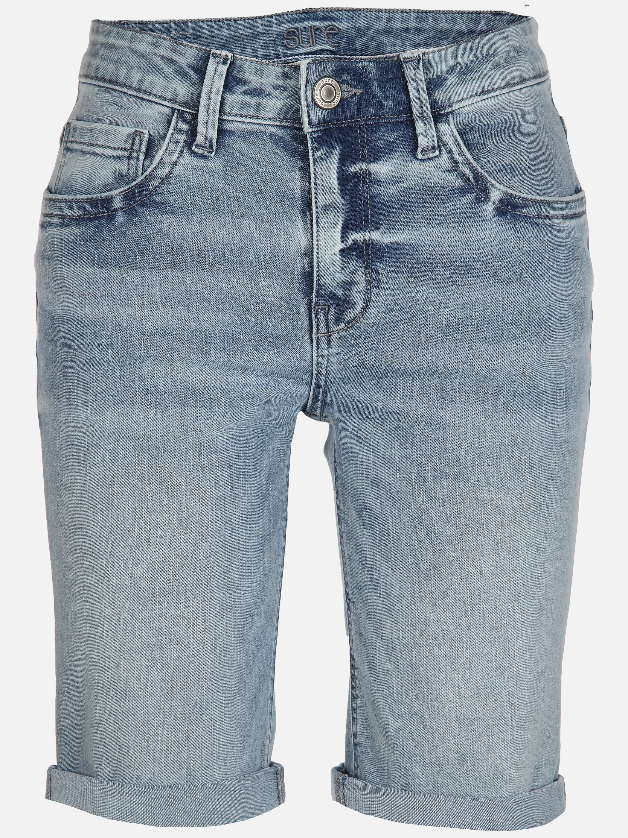 Damen Bermuda Jeanshose