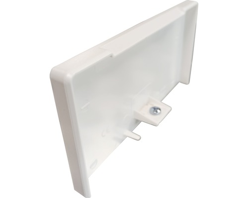 Hager eindplaat, eindstuk voor BR/H/N/A 68x130 mm, bovendeel 80 mm, verkeerswit