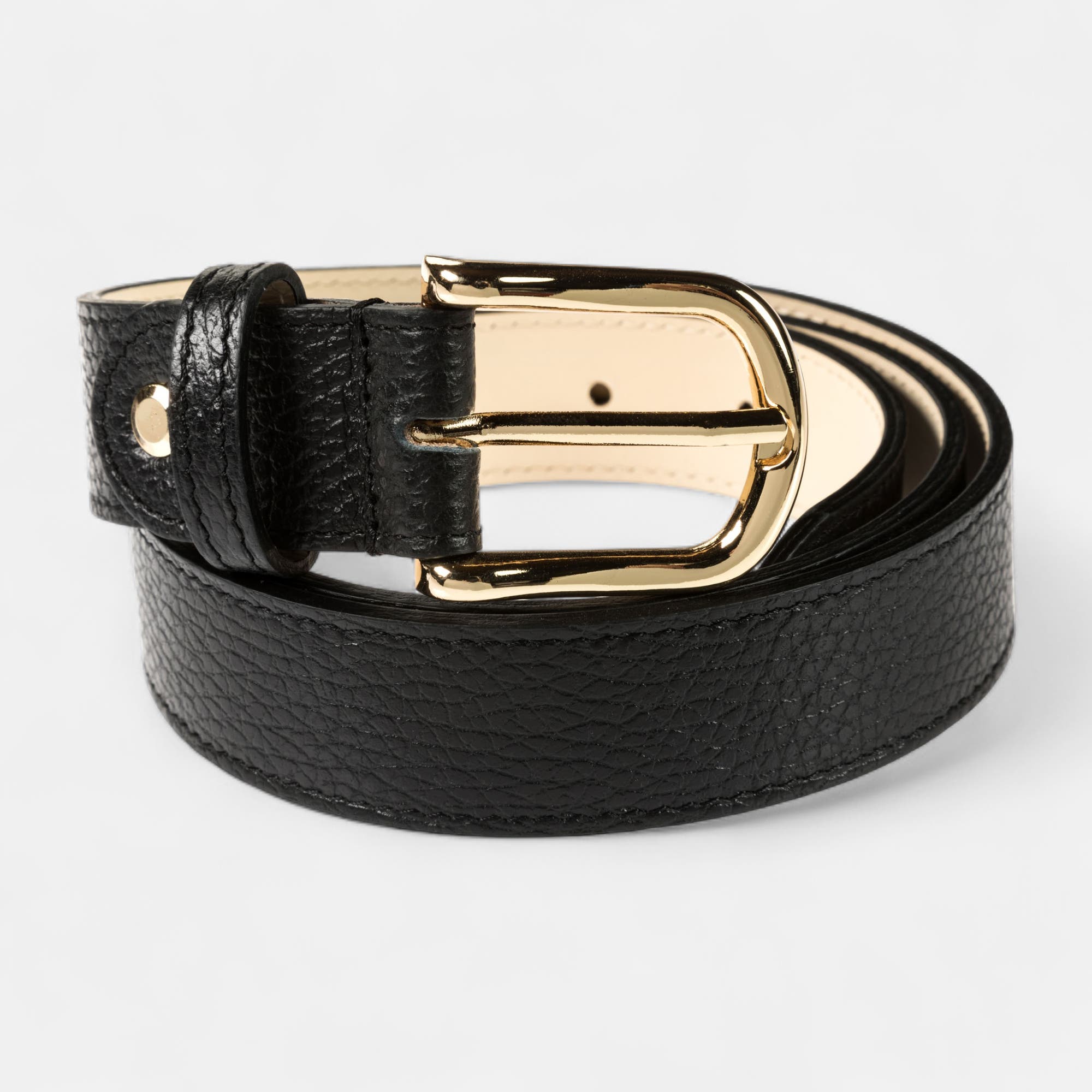Ceinture en cuir noir