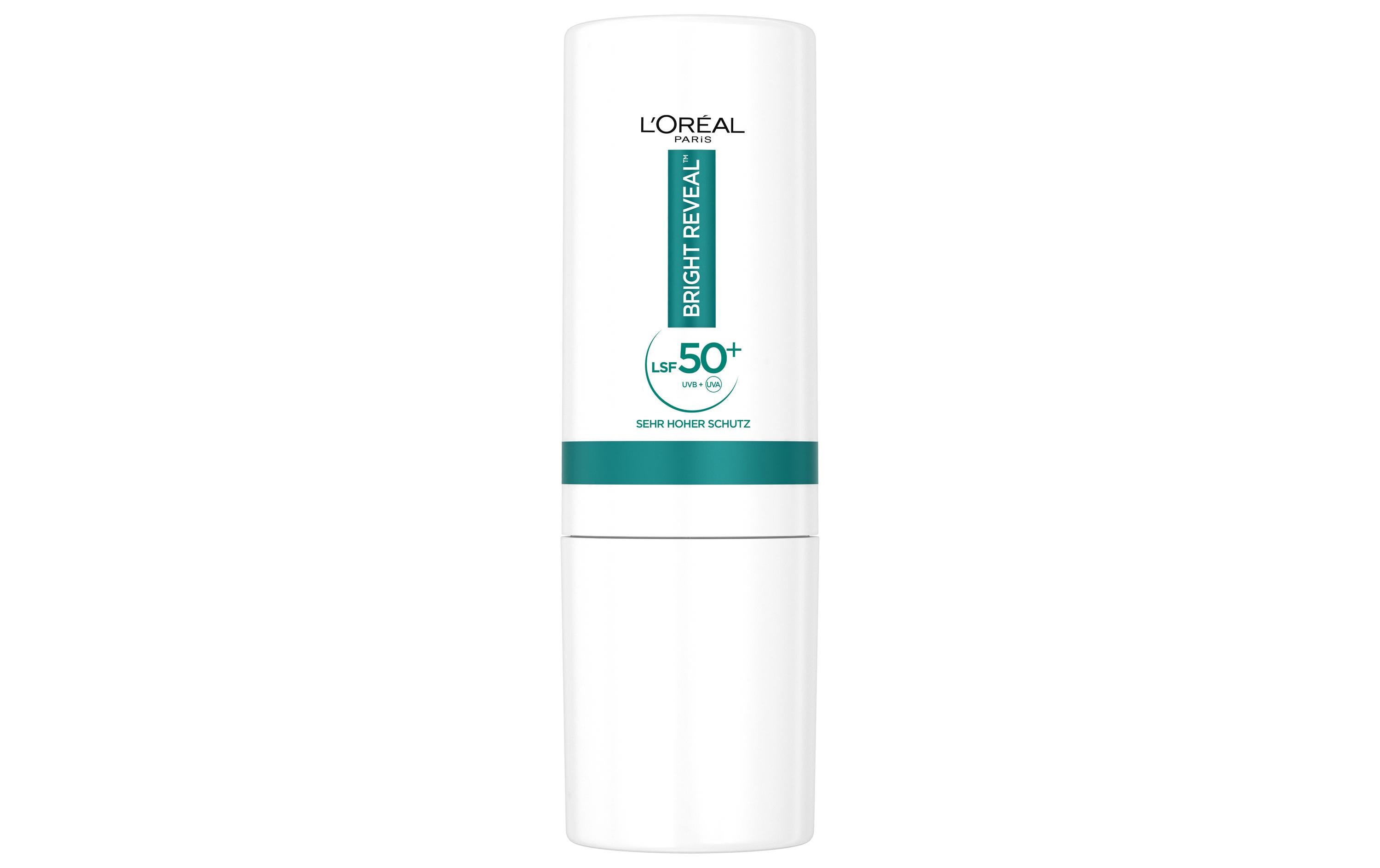Gesichtspflege UV Stick LSF 50+ Bright Reveal 9 gStick mit LSF 50+ lässt sich sowohl unter als auch über das Make-up auftragen