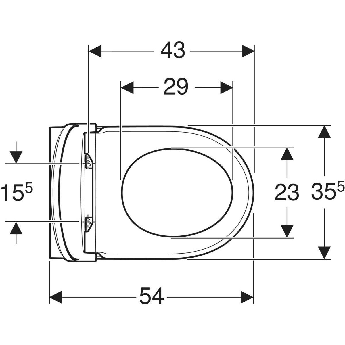 Geberit Renova toilet met Turboflush en softclose zitting wit glans