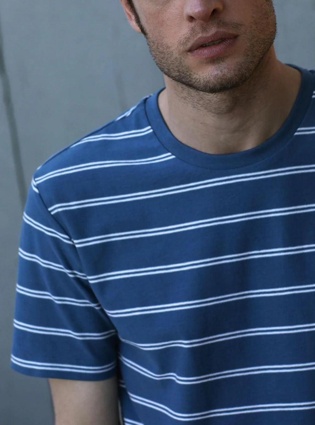 T-shirt Malo Rayé Bleu Berlin