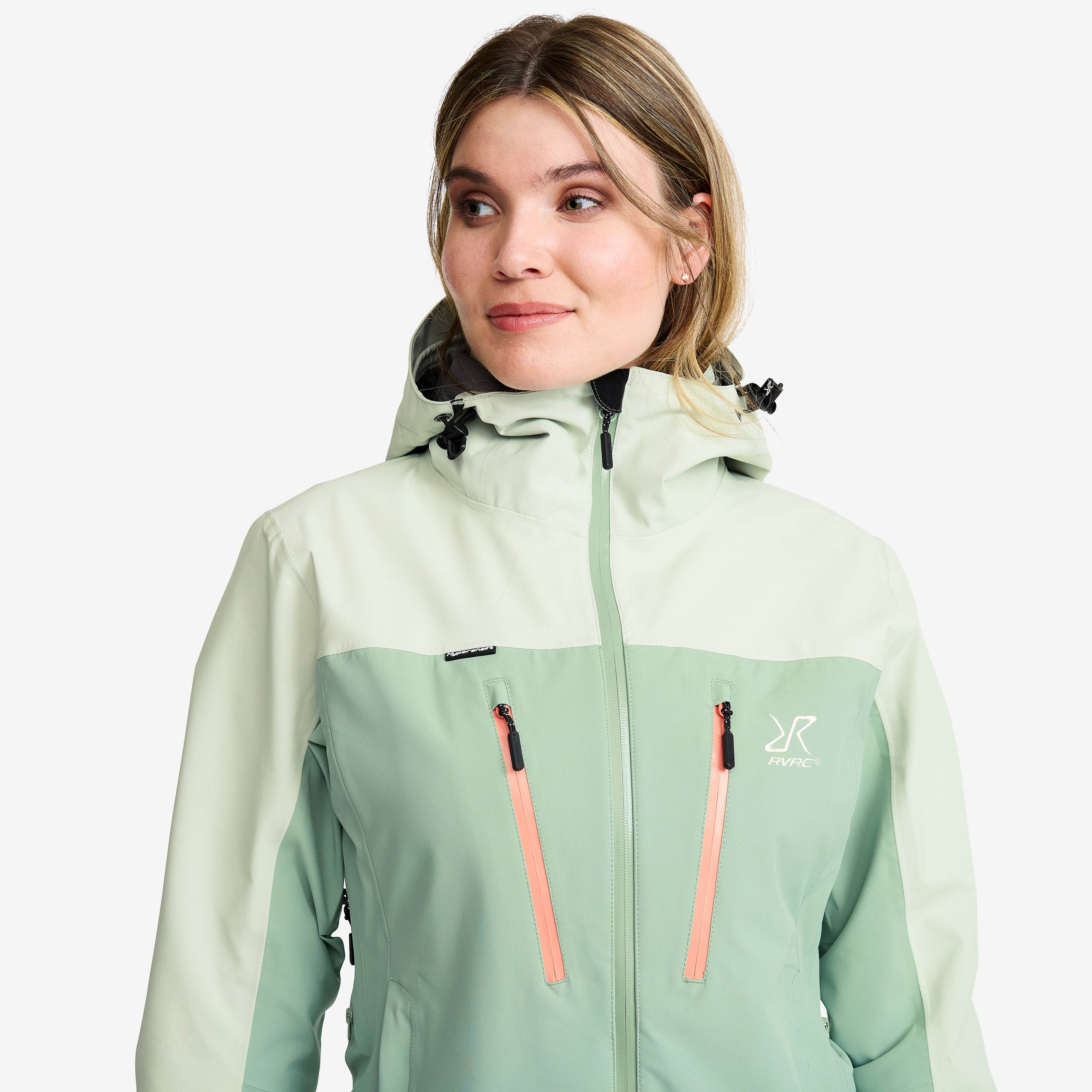 Silence Proshell 3L Jacket Dame Mercury/Iceberg Green