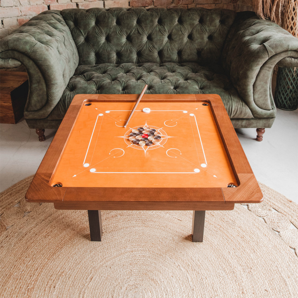 Woodestic Carrom Set (Hêtre vapeur - Noyer)