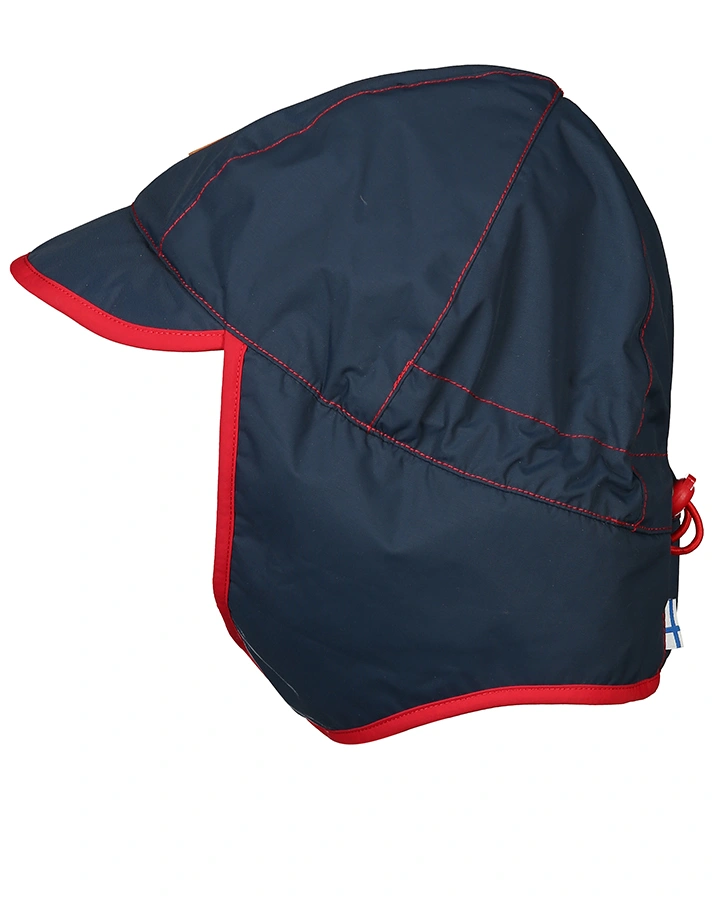 Schirmmütze LUMI WINTER mit Plüsch in navy/red