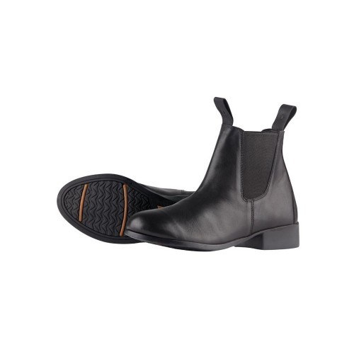 Botas de cano curto Jodhpur II Elevation unissex para adultos, em couro preto.