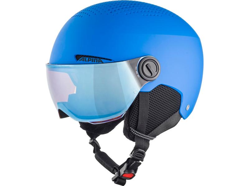 alpina Helm Zupo Visor Q-Lite Blau, S Kinder-Hartschalenhelm