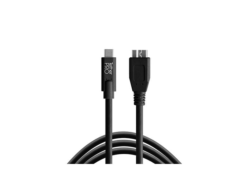 Tether Tools Kabel TetherPro USB-C zu 3.0 Micro-B, 4.6 m Sc USB-C zu USB-Micro 3.0 Anschlusskabel