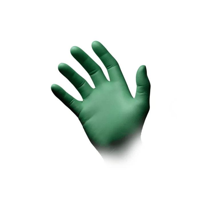 100st Nitril handschoenen groen poedervrij 100 stuks maat M (6151801488406)