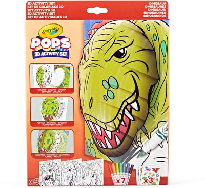 Crayola Pops 3D Skissebok - Dinosaur