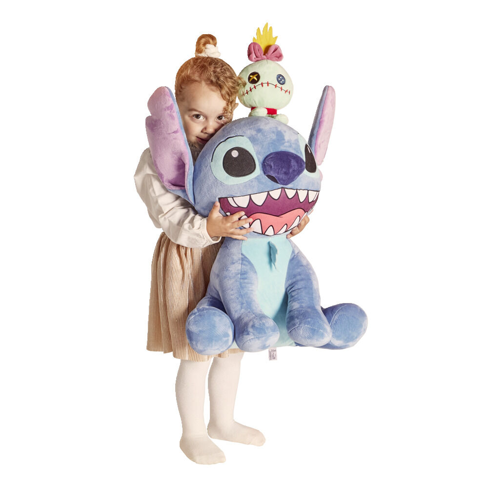 Peluche Stitch avec Scrump polyester H50cm