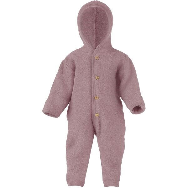 Hooded Heldragt m. Knapper Rosewood Mélange - Engel