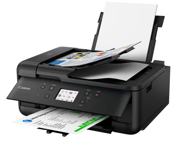 Canon PIXMA TR7650 - Multifunktionsprinter - farve - blækprinter - A4 (210 x 297 mm), Legal (216 x 356 mm) (original) - A4/Legal (medie) - op til 15 ipm (udskriver) - 200 ark - 33.6 Kbps - Wi-Fi(n), USB 2.0