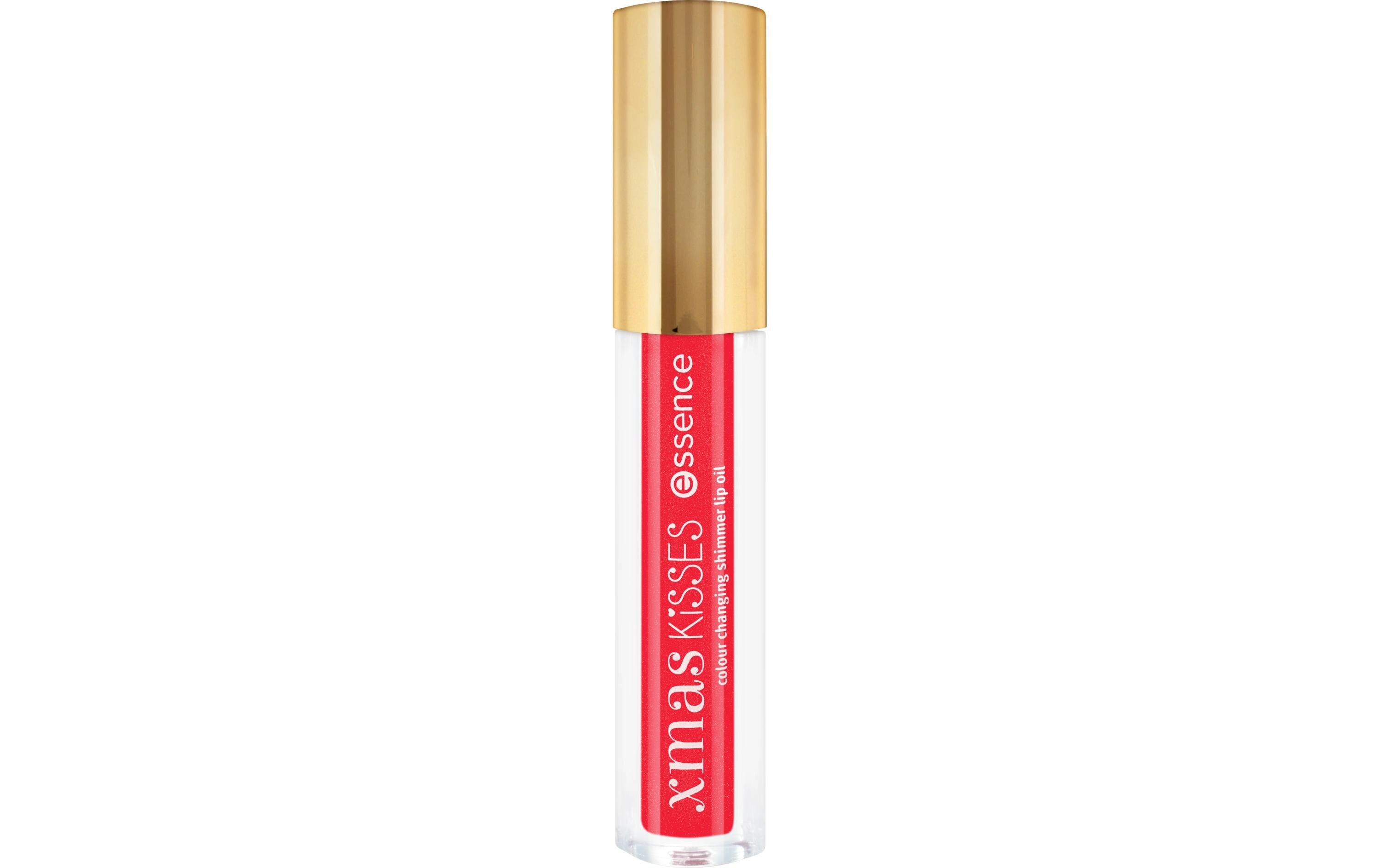 Shimmer lip oil XMAS KiSSES 01 Kiss & Wish!Farbenveränderndes Lippenöl mit goldenen Schimmerpartikeln