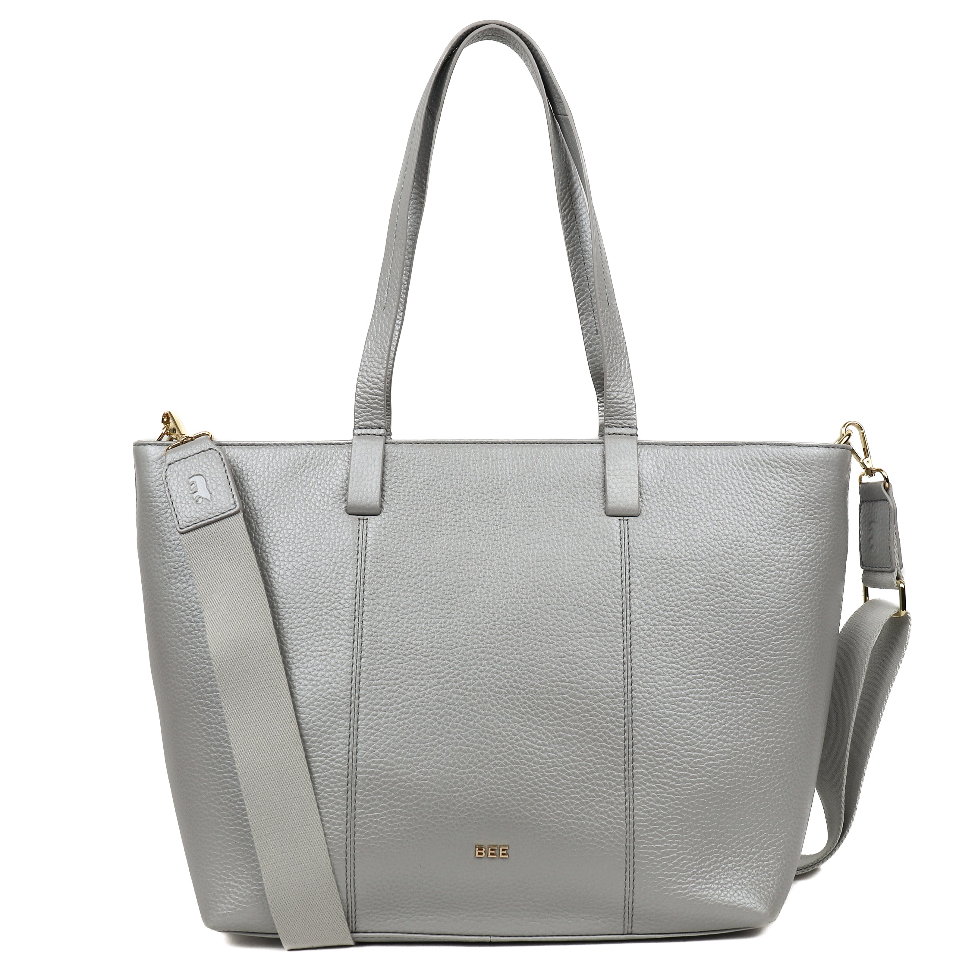 Grote shopper 'Maya' Metallic Silver Metallic Silver