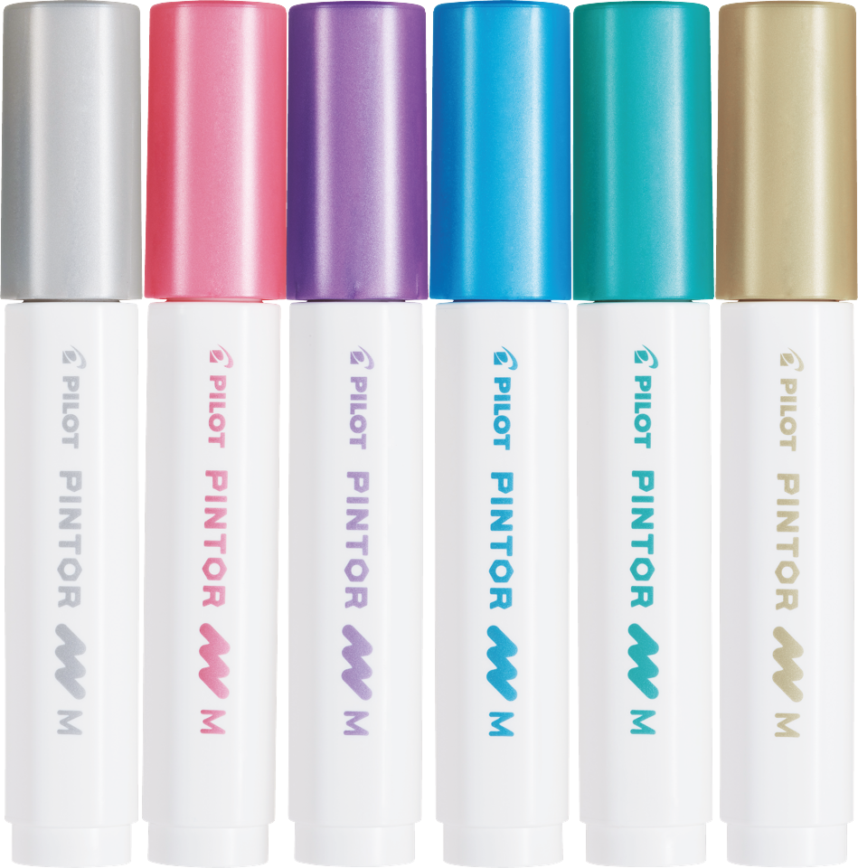 Pilot - Pintor Marker Medium Metal Mix 6 colors (Medium Tip)