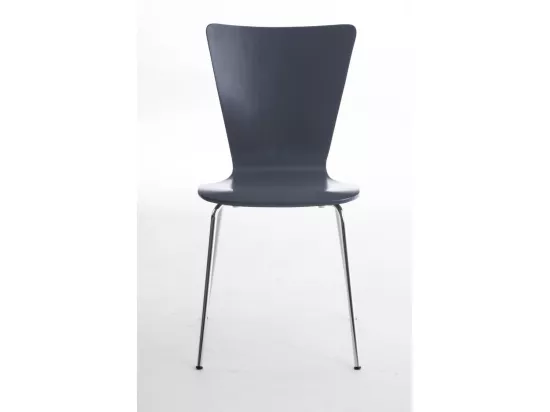 Lot de 4 Chaise de conférence - Bois & Nature - Gris - Aaron