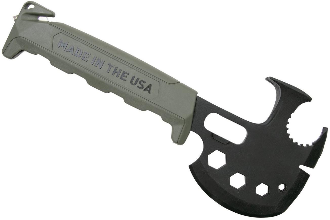 Off Grid Tools Survival Axe Elite, groen, handbijl