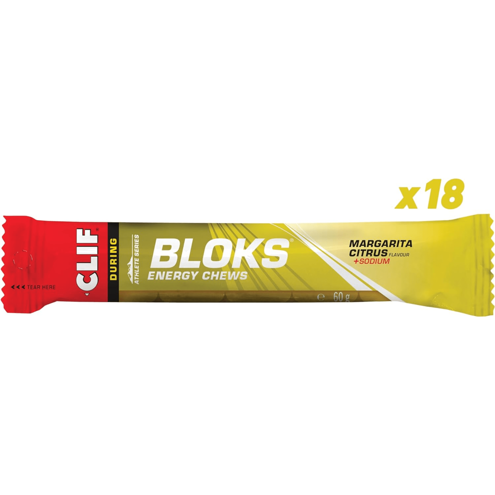Clif Bloks Energy Chews - 18x60g - Margarita Citrus