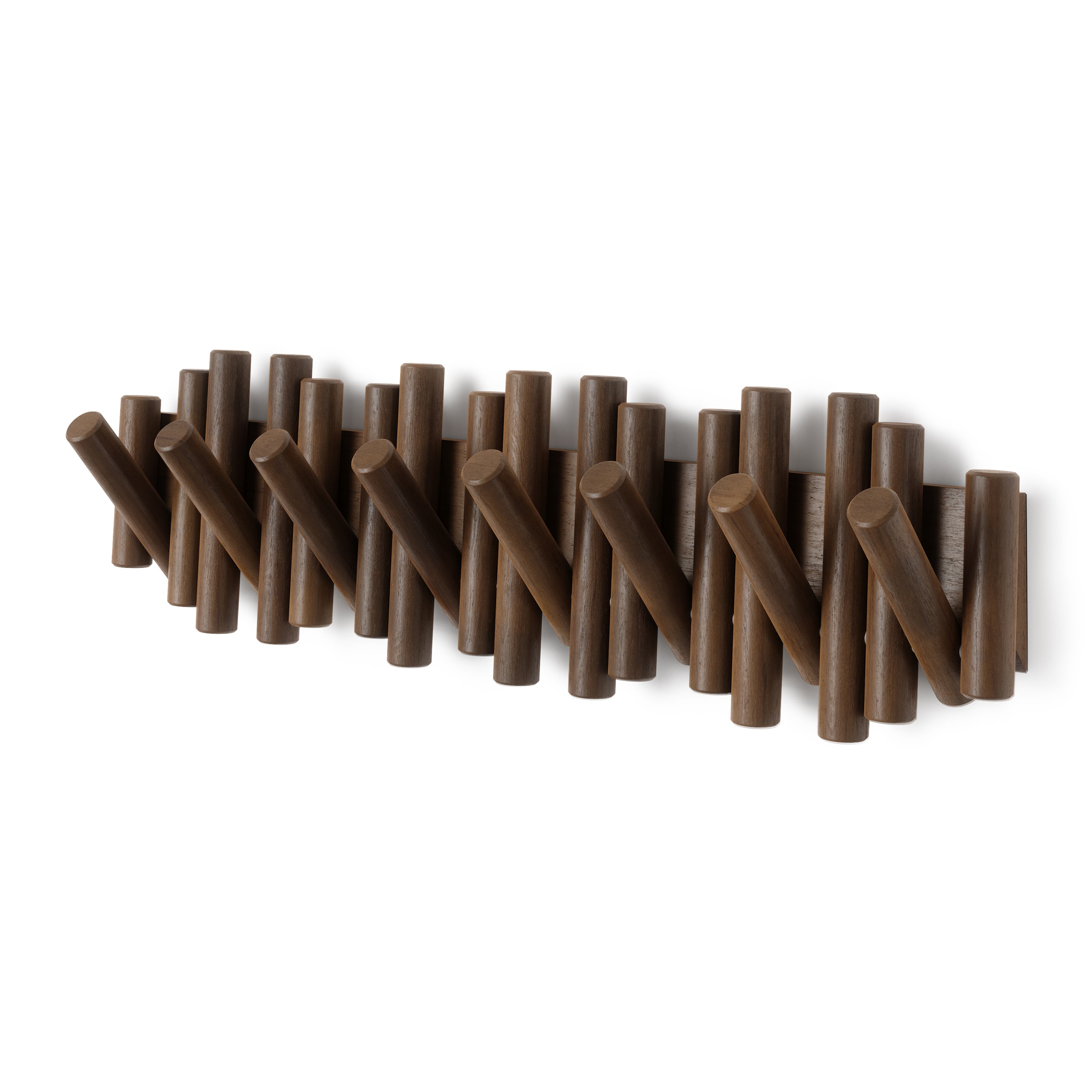 Umbra Picket Rail Hook Wandkapstok B 61 cm - Walnoot