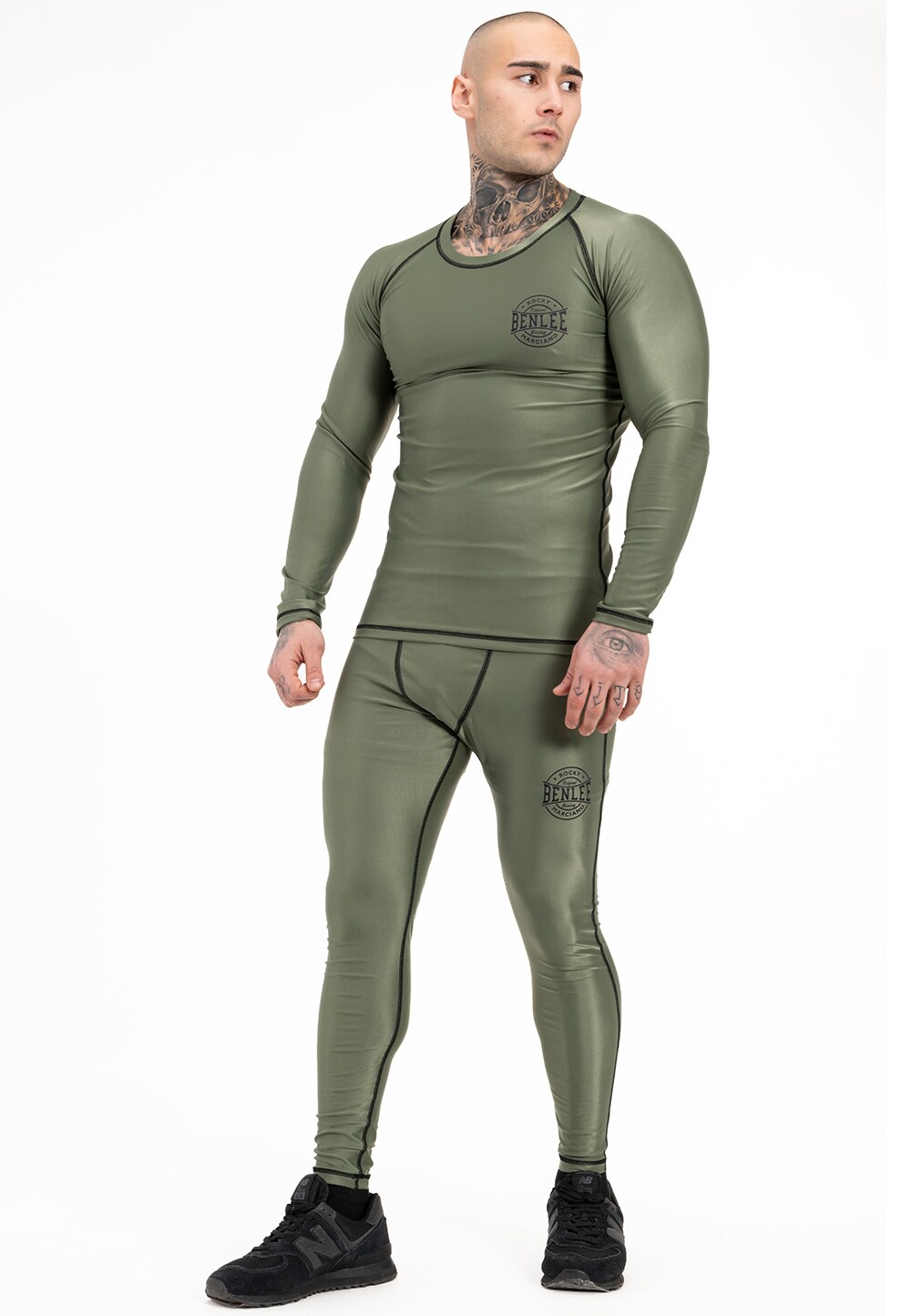 BENLEE Herren langärmeliges Funktionsshirt schmale Passform MOSSBURN