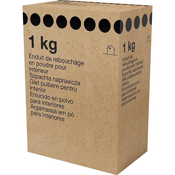 Enduit de rebouchage en poudre 1kg blanc cassé