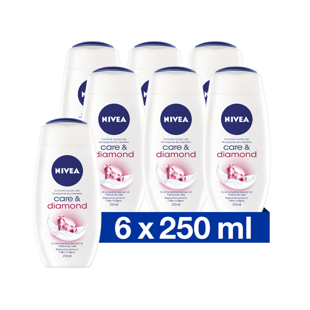 6x Nivea Douchecrème Diamond Touch250 ml