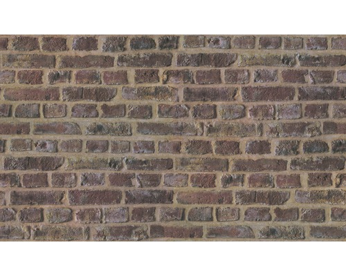 Vliesbehang 37161-1 Baksteenroodbruin
