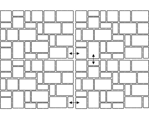 Straatsteen, multiformaat straatsteen, Crescendo licht, schelpkalksteen, 6 cm dik