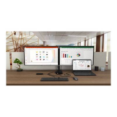 i-Tec - Station d'accueil - USB-C 3.1 Gen 2 / Thunderbolt 3 - HDMI, DP - GigE - 112 Watt - avec chargeur universel i-Tec 112 W - Europe