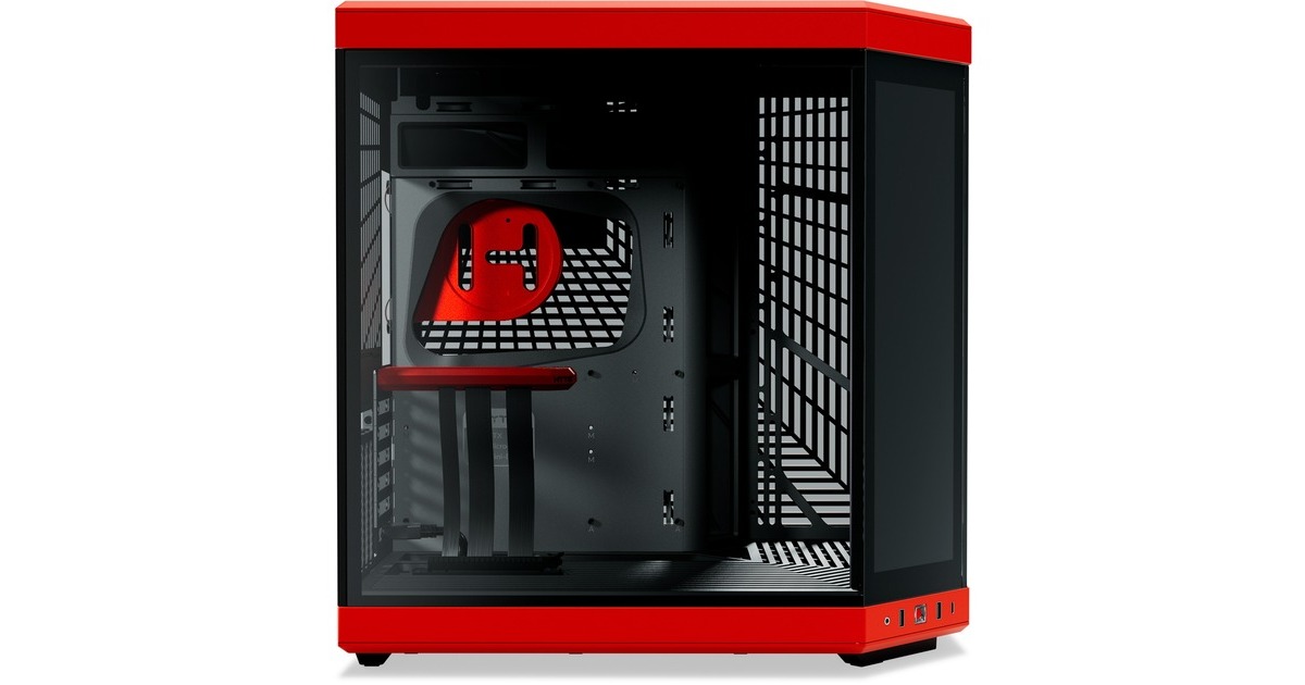 HYTEY70 Touch Infinite midi tower behuizing  (Zwart | 2x USB-A | 1x USB-C | Tempered Glass)