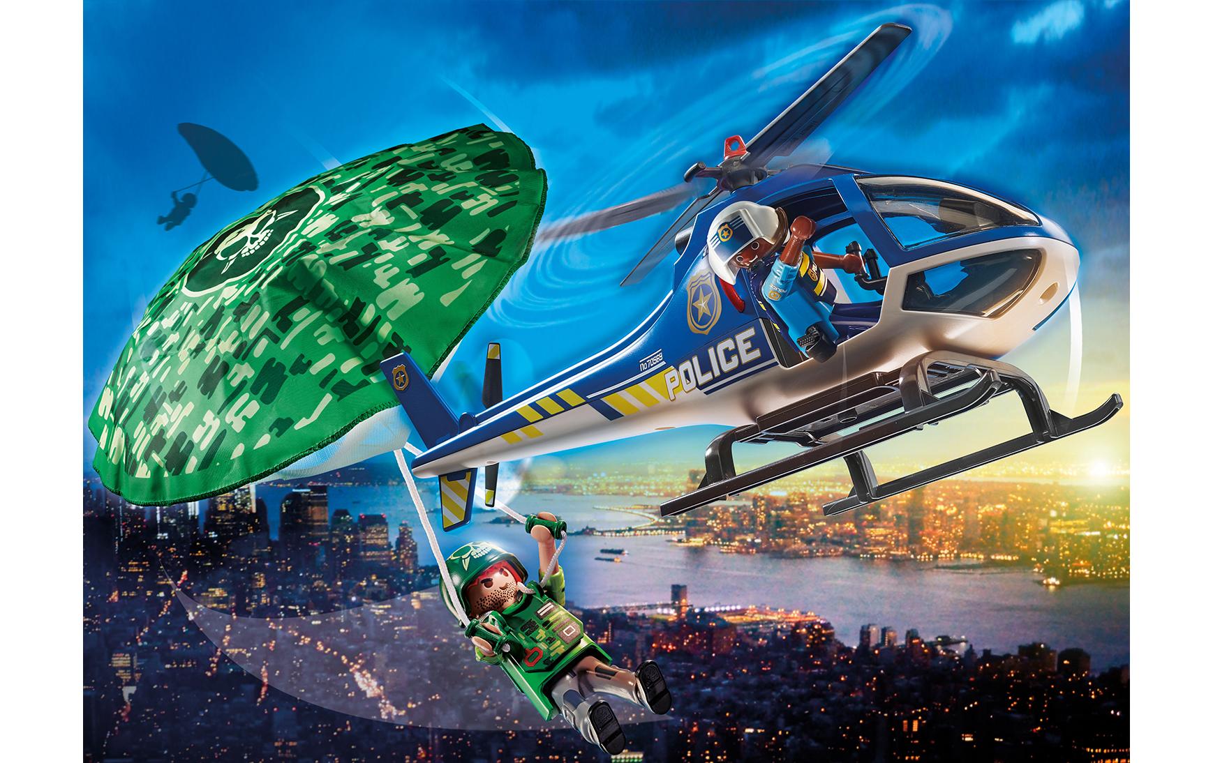 City Action Polizei-Hubschrauber:Fallschirm-Verfolgung 70569Polizei-Spielset