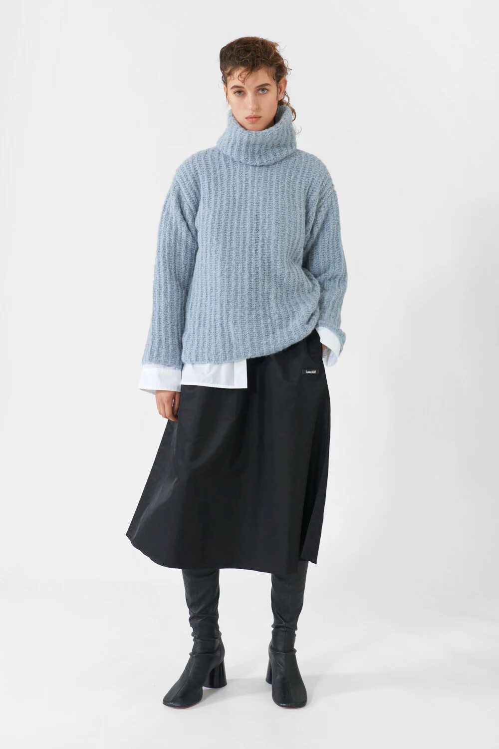Lovechild1979  Lauren midi nederdel - sort