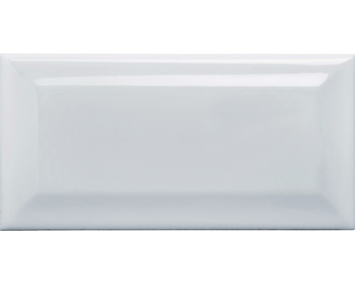 Wandtegel Facette Metro Grijs glanzend, 7,5x15cm
