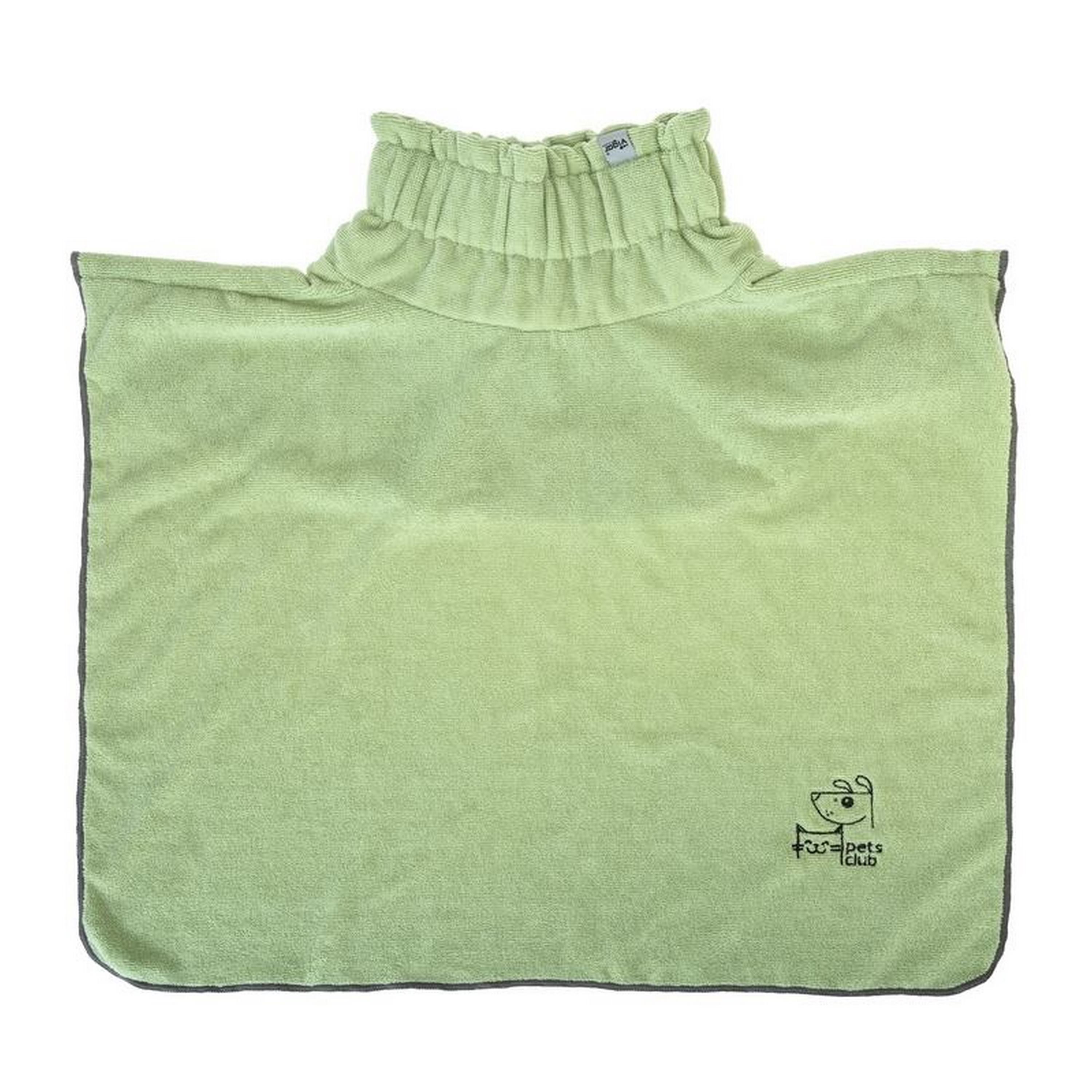 Toalha de microfibra verde da Pets Club