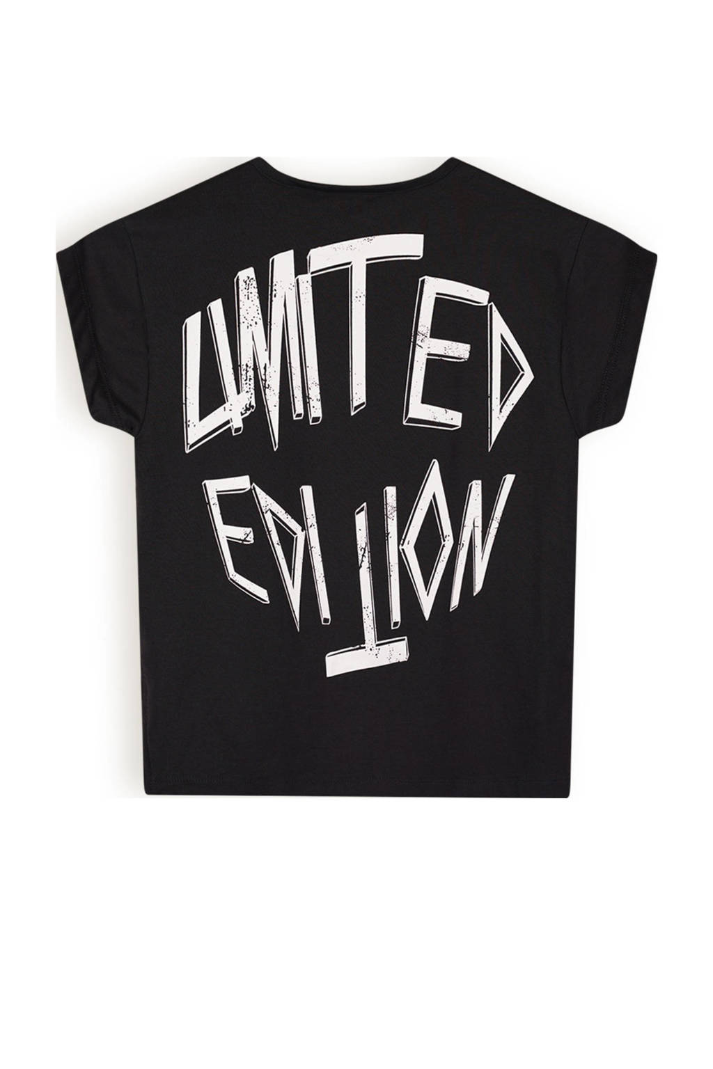 NoBell’ T-shirt Kasis met backprint zwart